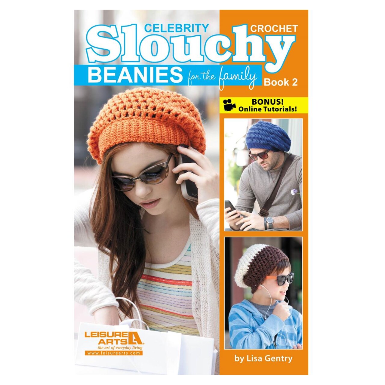 Leisure Arts Crochet Celebrity Slouchy Beanies #2 Crochet Book – Crochet Pattern Book with Step-by-Step Instructions, Stitch Techniques, and Designs for Beginners & Experienced Crafters